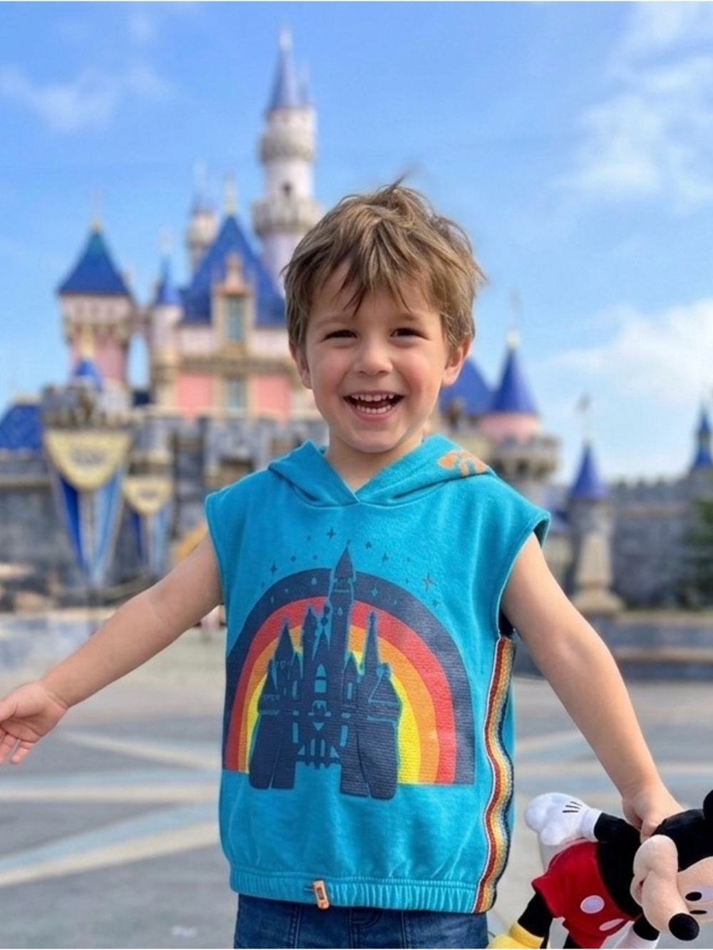 Kids' Turquoise Hooded Tank Top